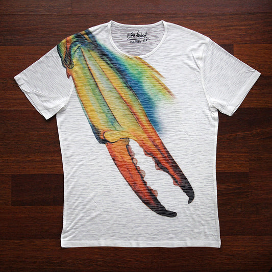 T-Shirt Digital Print Watercolor Design Men Crab