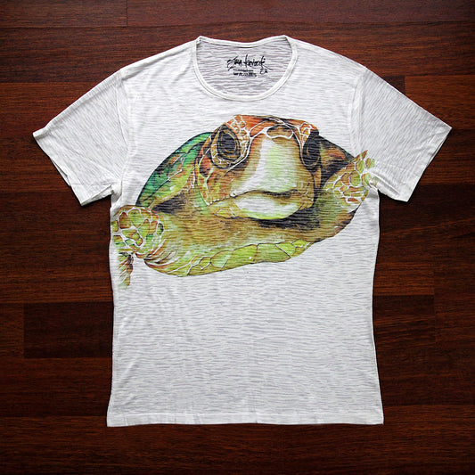 T-Shirt Digital Print Watercolor Design Men Caretta Caretta