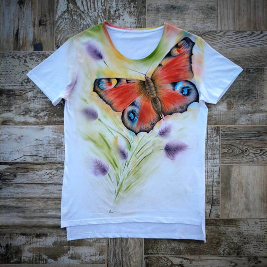 T-shirt Hand-Painted Butterfly