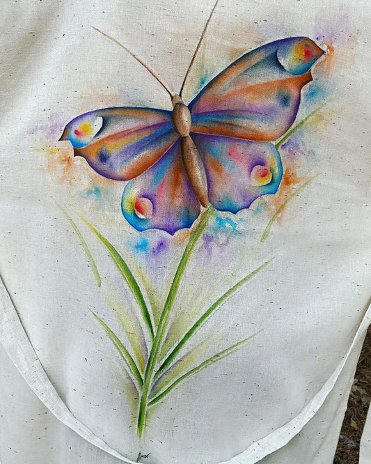 Kimono Hand-Painted Butterflytouch